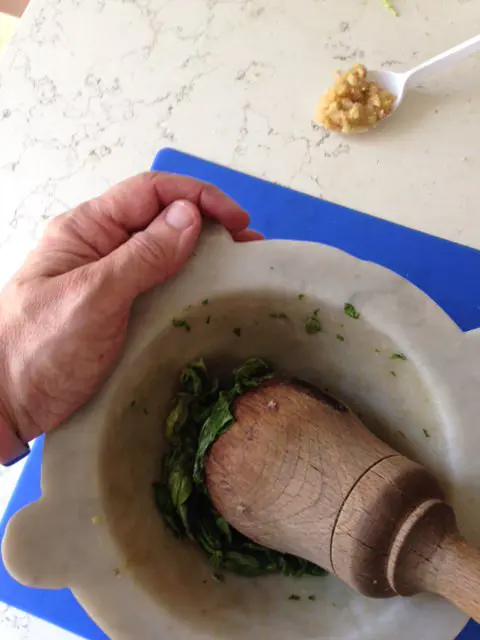 pesto al mortaio