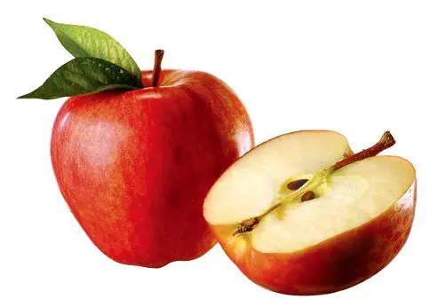Frutta e verdura di ottobre, mela, cigno