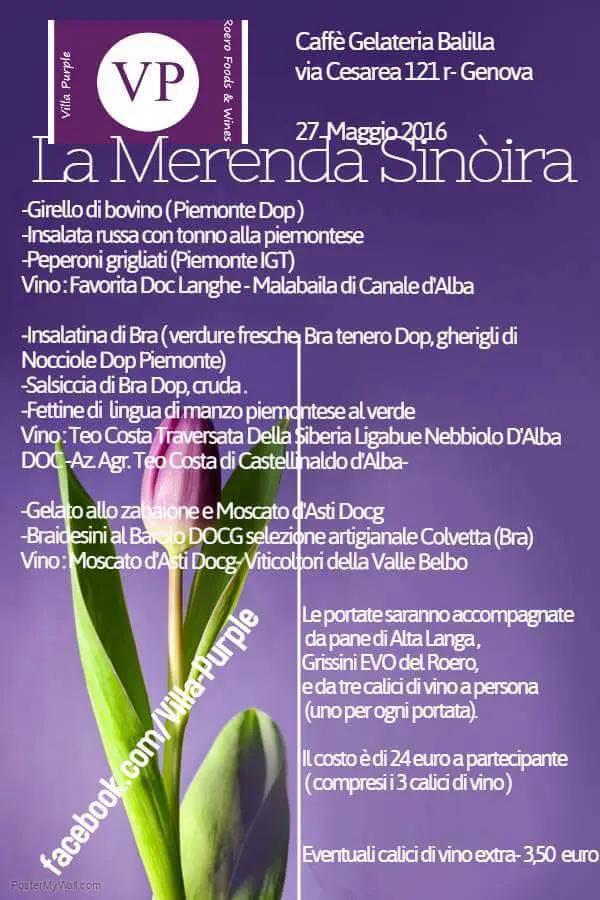 Al Balilla, noto locale genpvese, la merenda sinoira, progenitrice dell'apericena