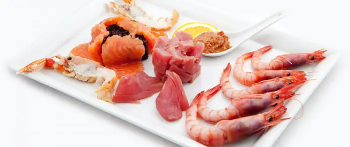 crudo di pesce, ritorno al ristorante