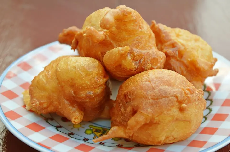 frittelle di baccalà, frittelle di cipolline,