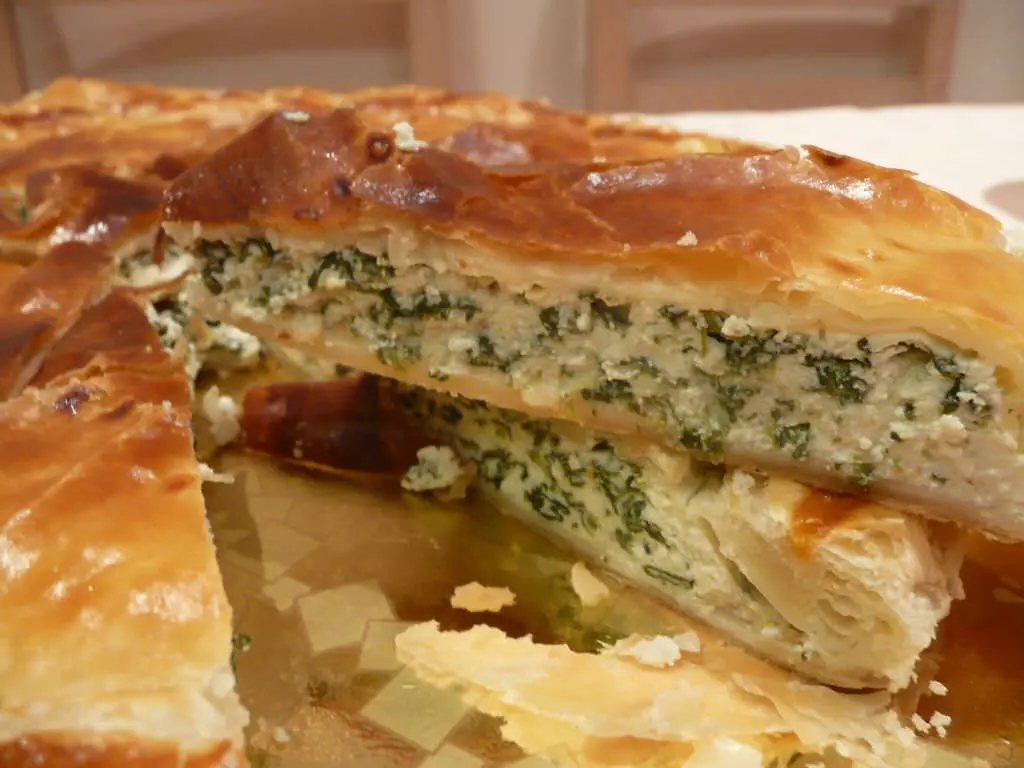 Torta di riso con bietole