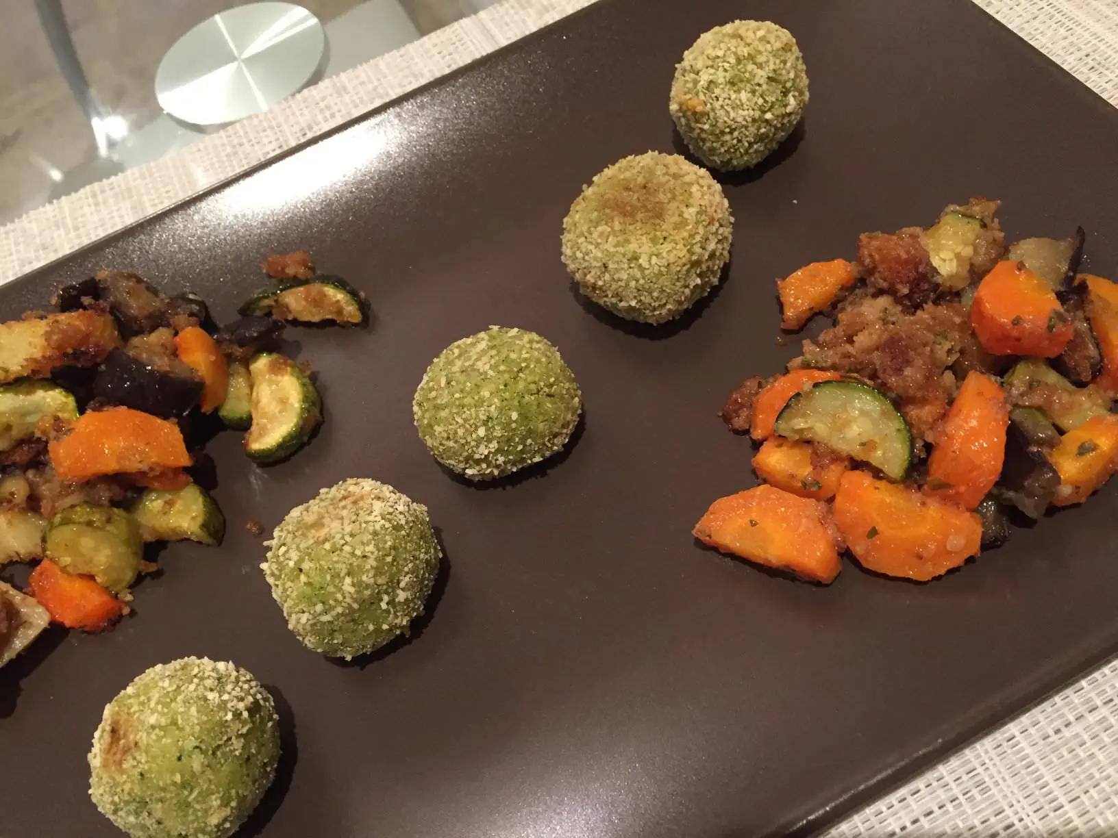 polpette di pesce e verdure