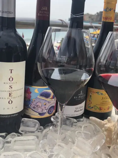 vino rosso freddo