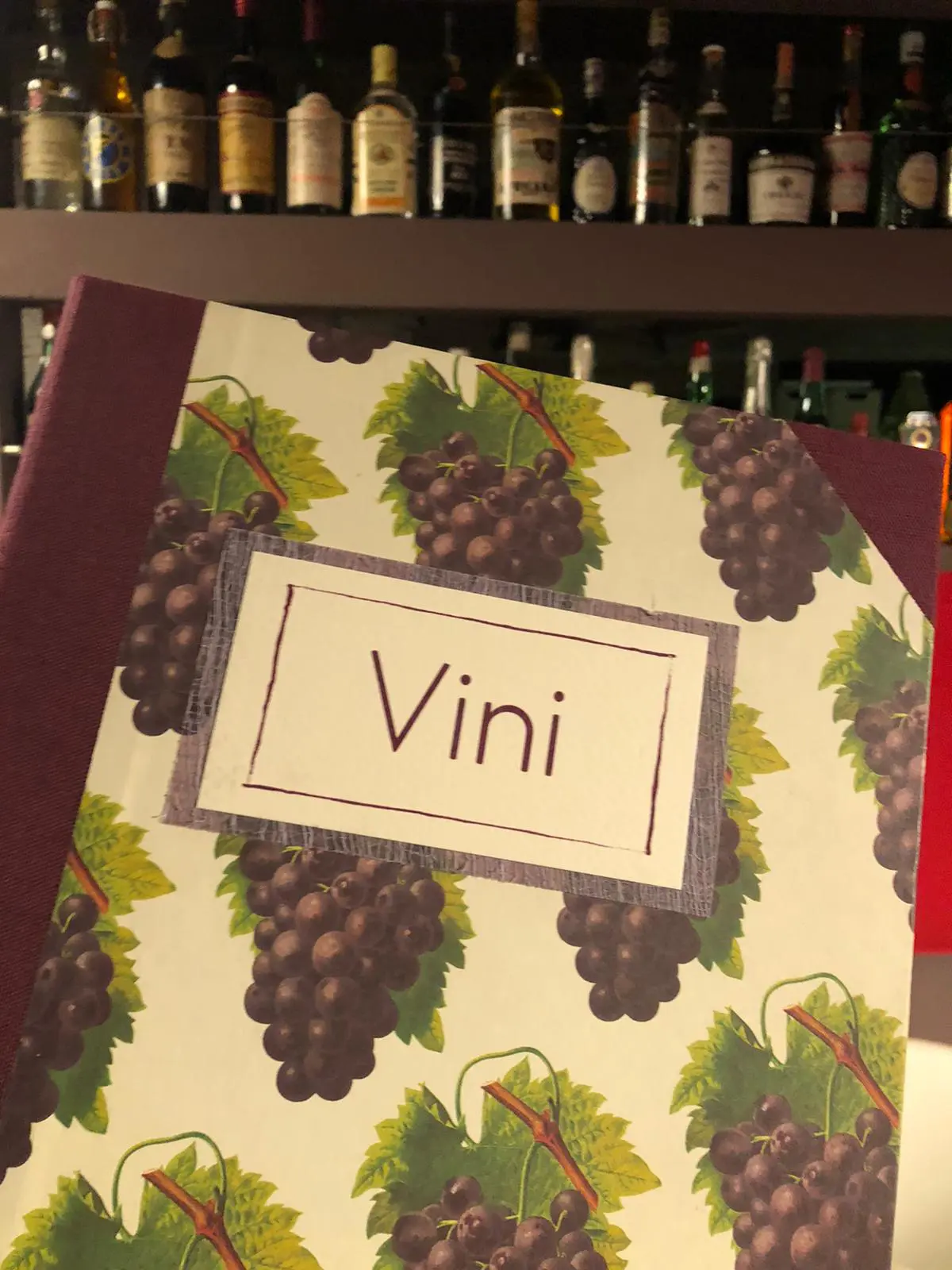 La carta dei vini