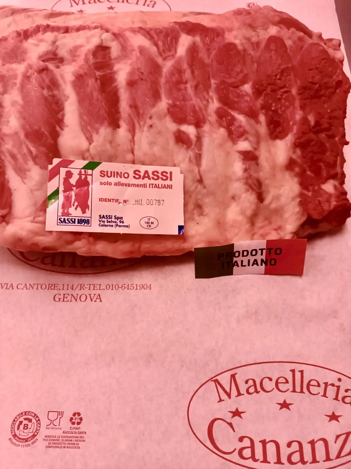 Costine di maiale e cavoli neri