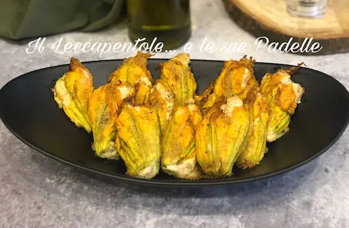 fiori di zucca con tonno e ricotta