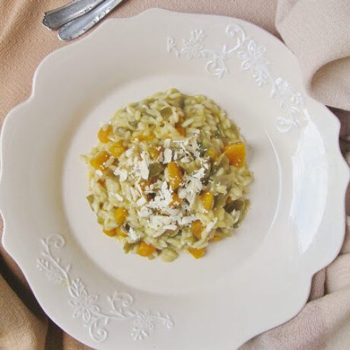 Risotto zucca e carciofi da provare con Maria Grazia